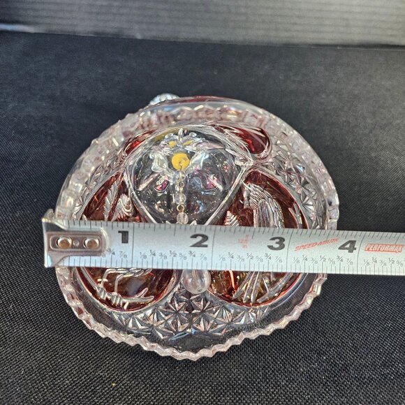 Vintage Hofbauer Ruby Byrdes Collection Bell 24% Lead Crystal West Germany - Picture 9 of 10